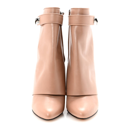 Givenchy Calfskin Shark Lock Ankle Boots 37 Vieux Rose 3 of 9