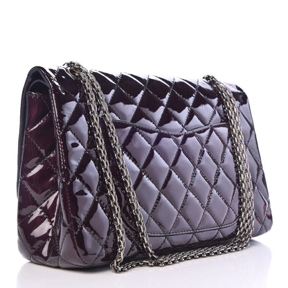 Chanel Distressed Patent 2.55 Reissue Flap 227 Prune 4 of 8