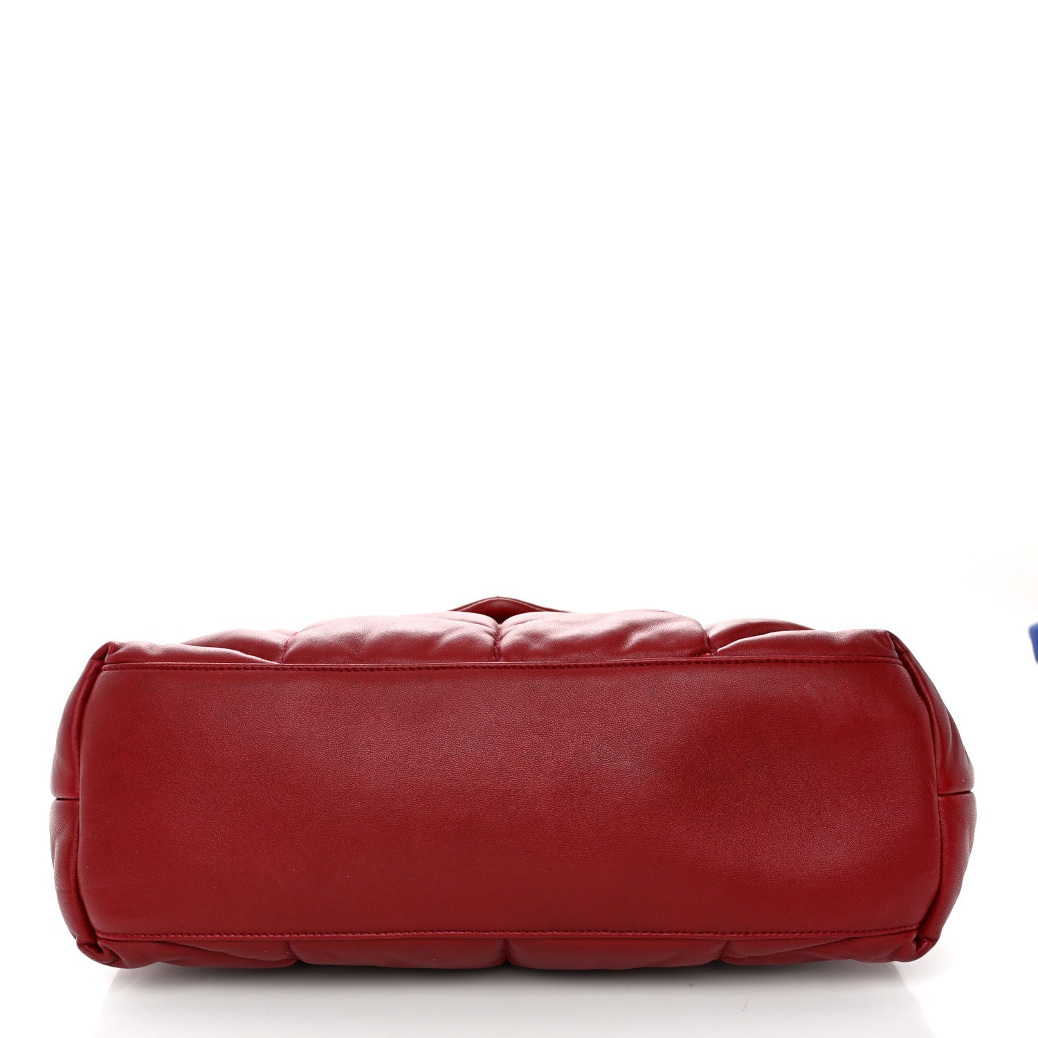 Saint Laurent Lambskin Quilted Medium Loulou Puffer Monogram Chain Satchel Opyum Red 12 of 12