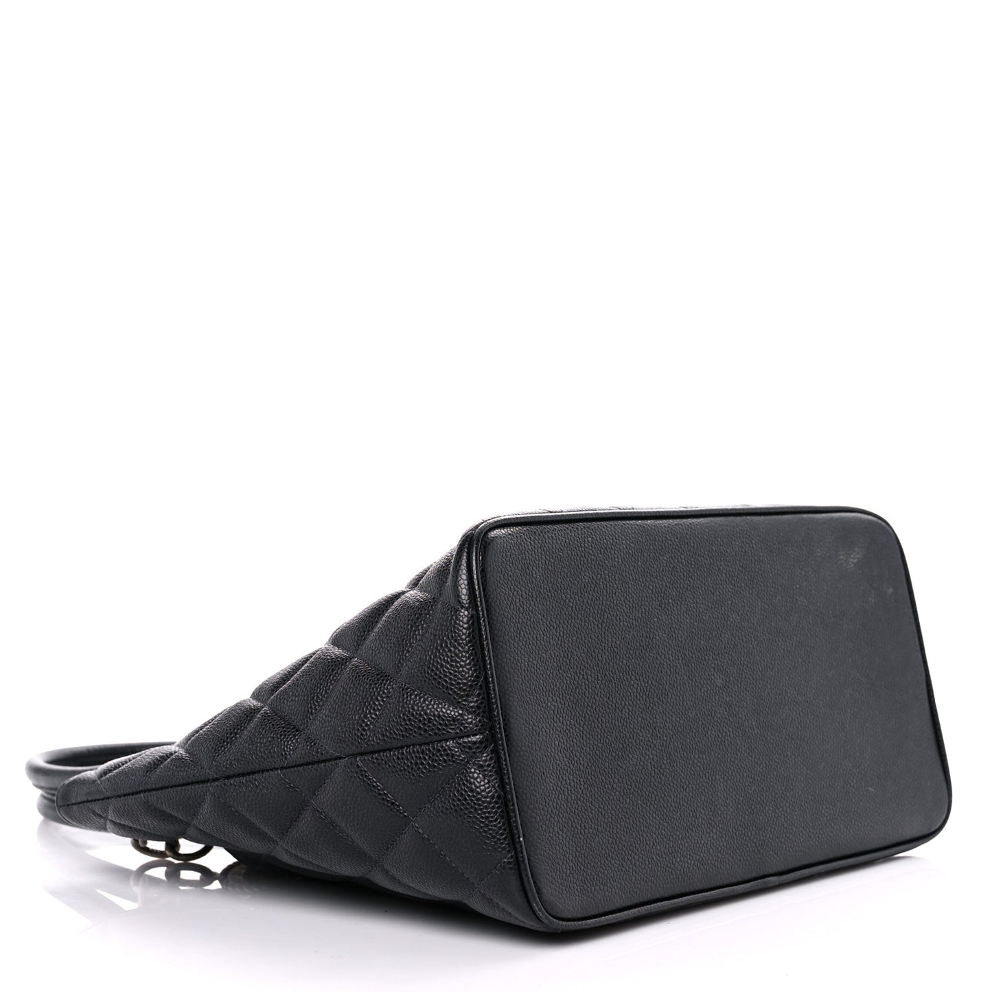 Caviar Quilted Medallion Tote Navy