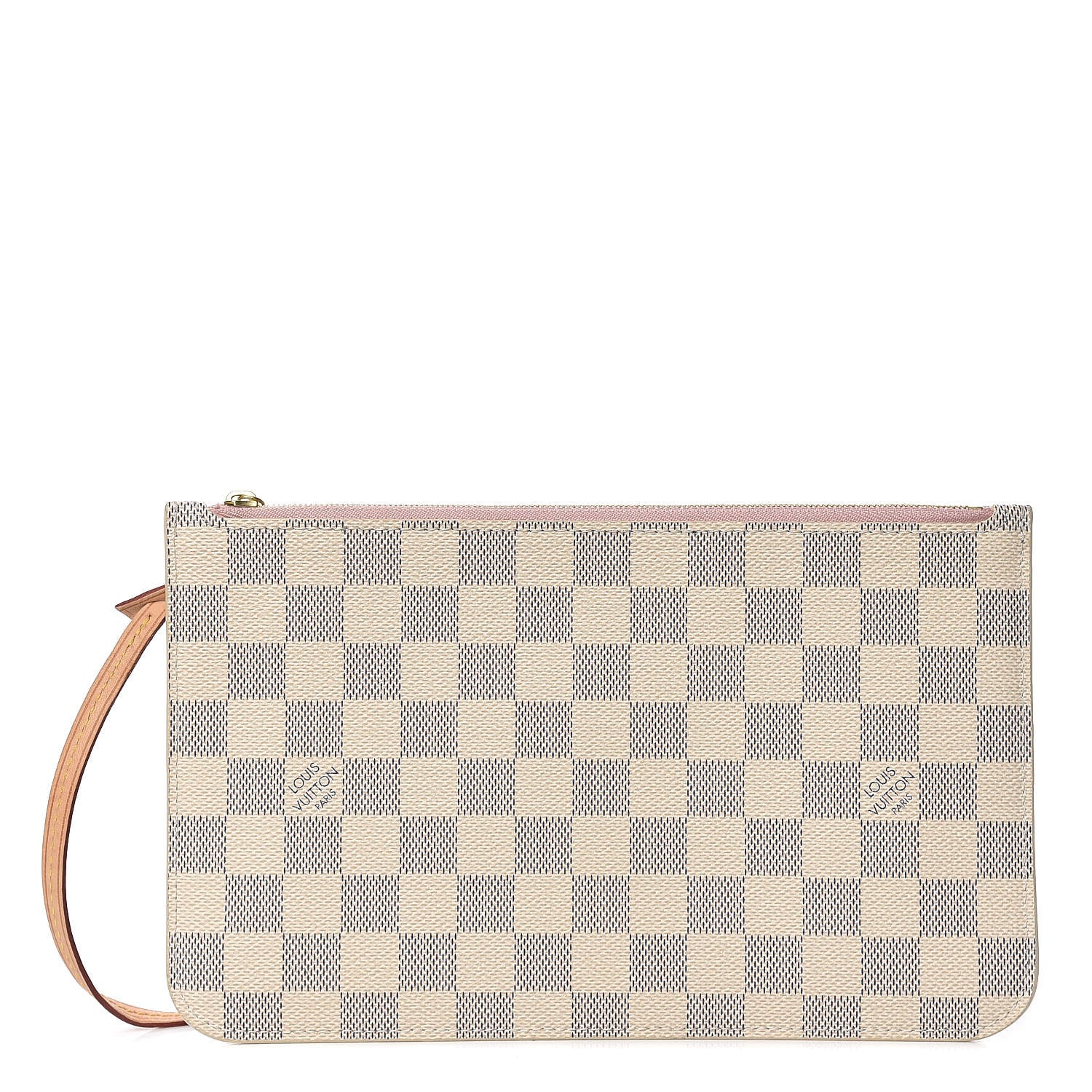 Louis Vuitton Damier Azur Neverfull MM GM Pochette Rose Ballerine 1 of 8