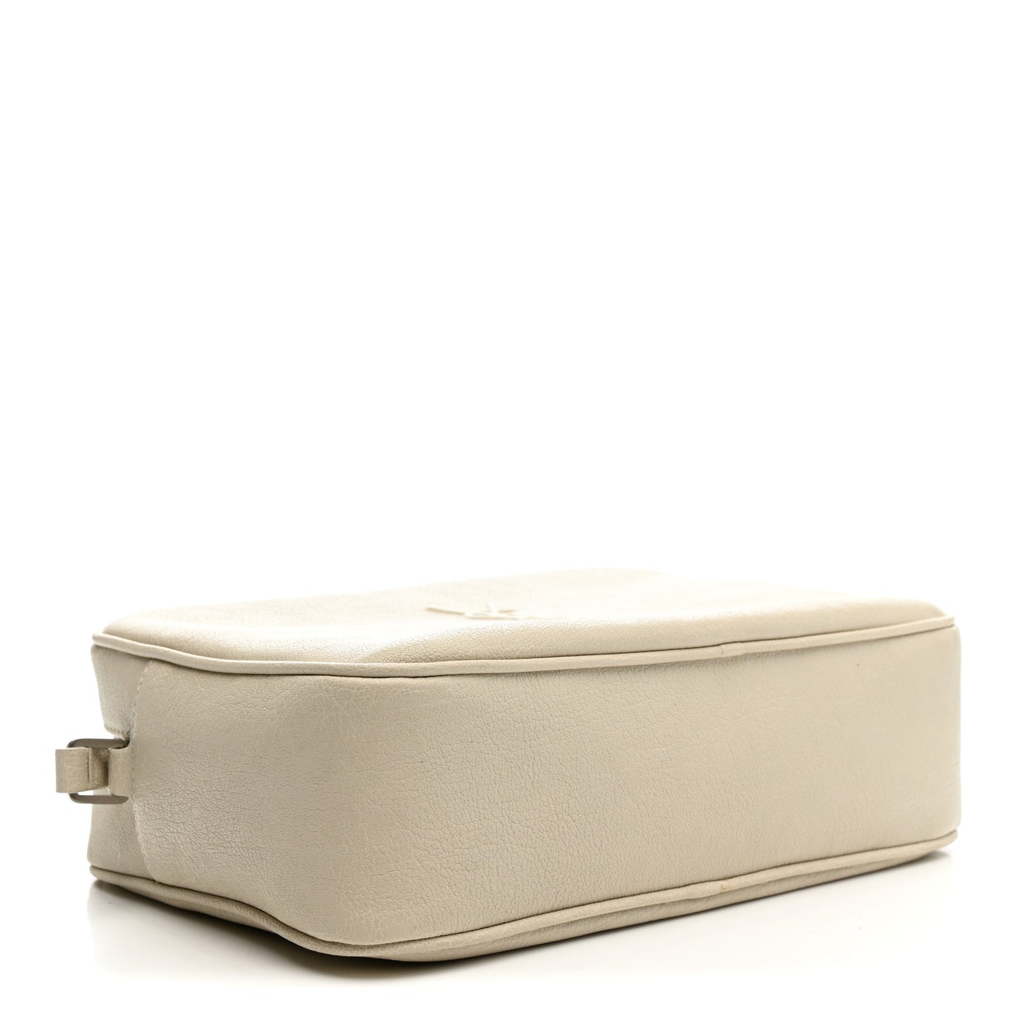 Lambskin Monogram Small Lou Camera Bag White