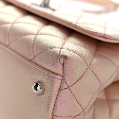 Chanel Iridescent Caviar Quilted Mini Coco Handle Flap Pink 9 of 14