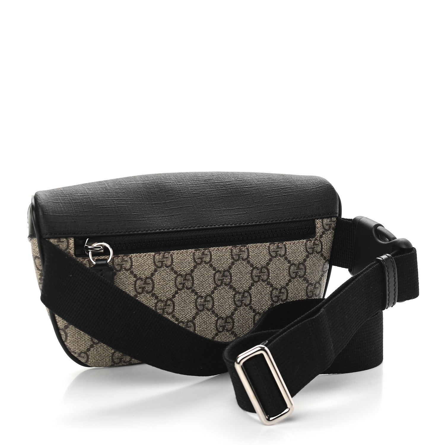 Gucci GG Supreme Monogram Belt Bag Black 3 of 9