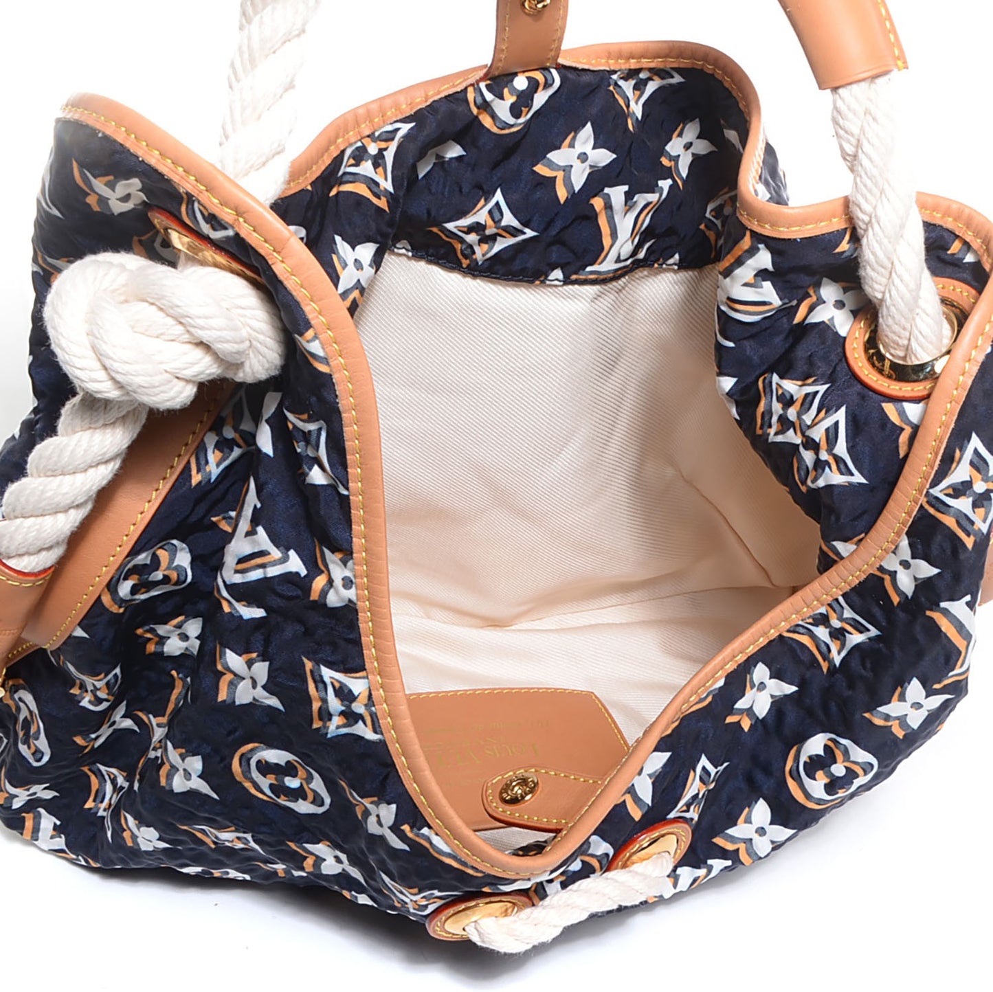 Canvas Monogram Cruise Bulles MM Navy