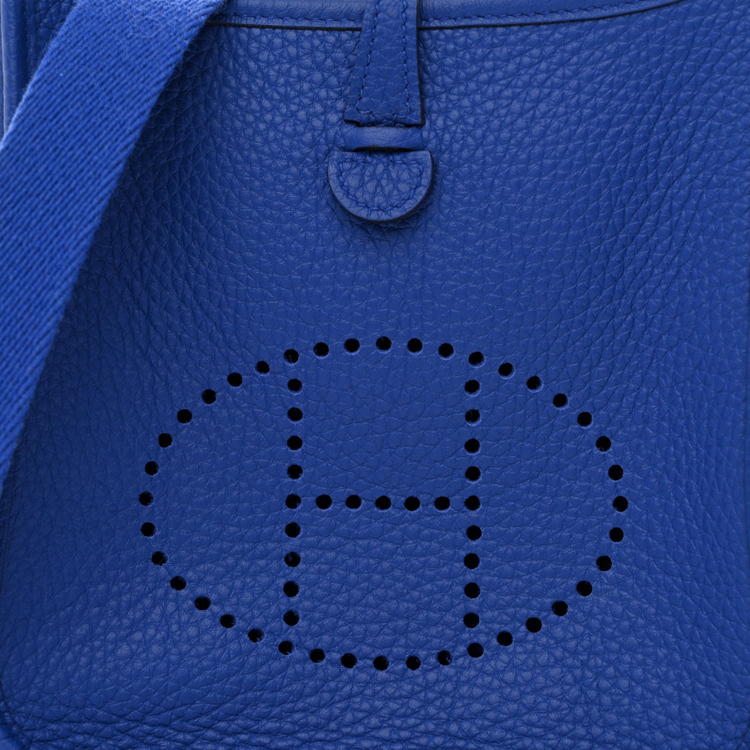 Hermes Taurillon Clemence Evelyne TPM Bleu Royal 8 of 11