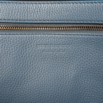 Burberry Grainy Calfskin Remington Tote Dusty Teal Blue 6 of 9