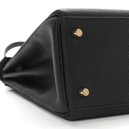 Hermes Togo Kelly Retourne 28 Black 8 of 11