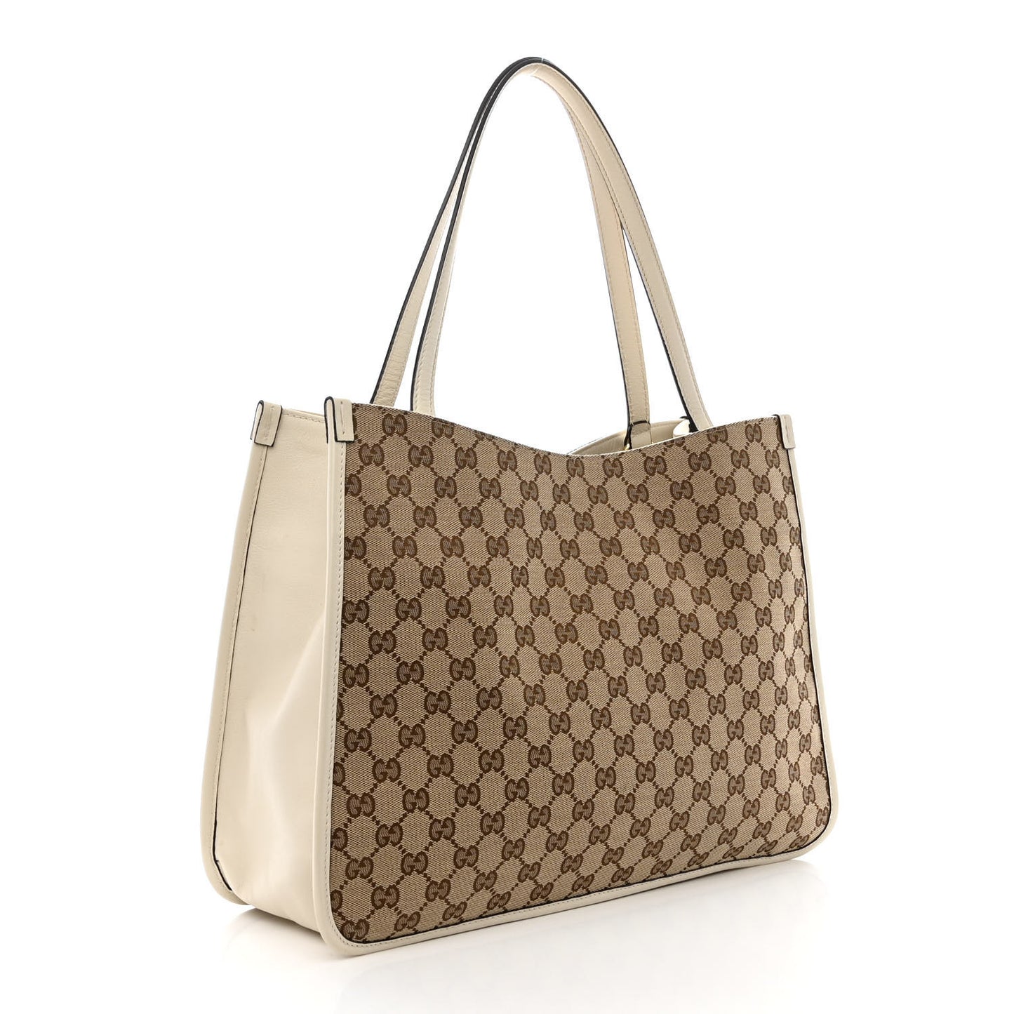 Monogram New Sakai Calfskin Lux Horsebit 1955 Tote Beige Ebony Mystic White
