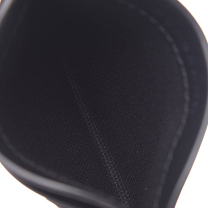 Burberry Soft Grain Calfskin Haymarket Check Izzy Card Case Black 5 of 6
