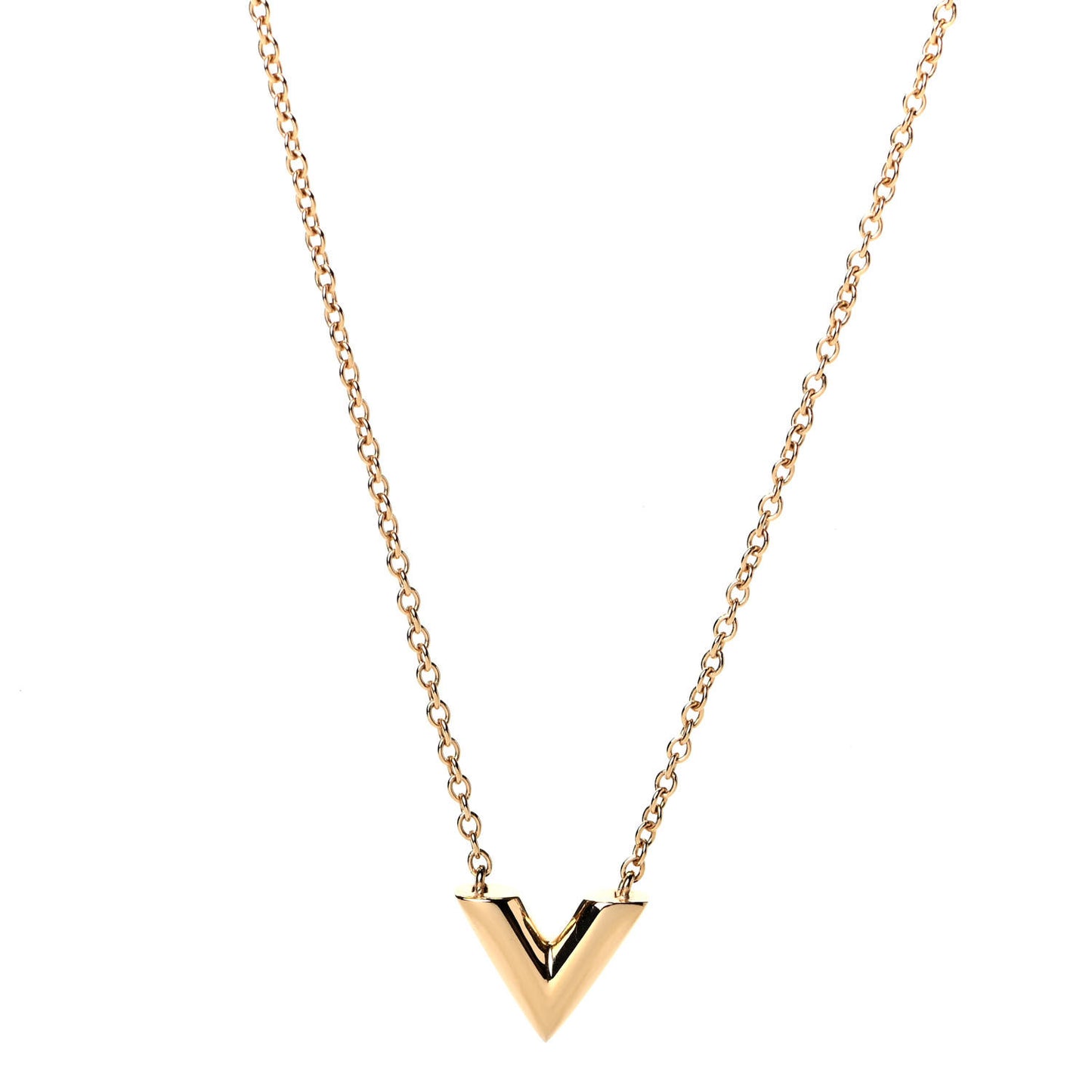 Essential V Necklace Gold