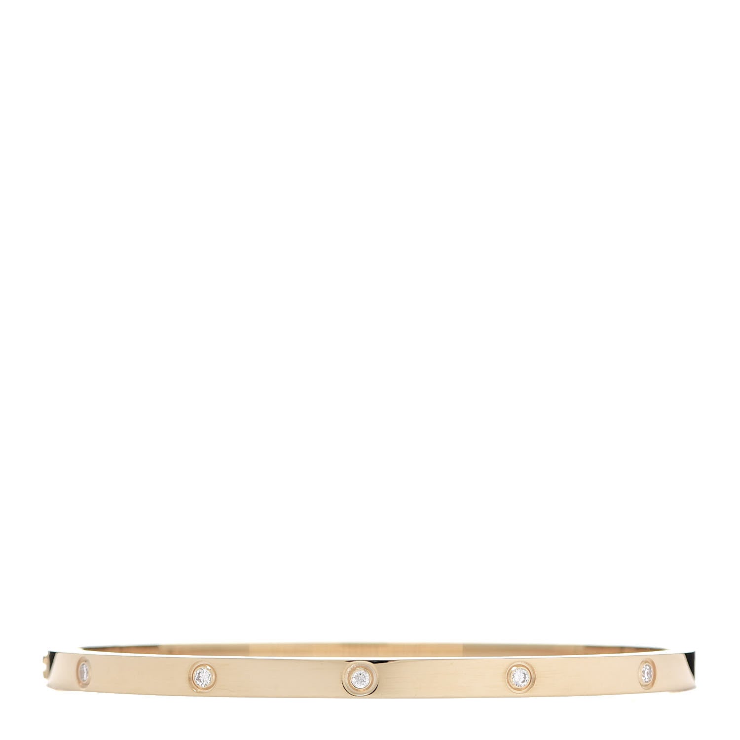 Cartier 18K Yellow Gold 10 Diamond Small LOVE Bracelet 17 3 of 6