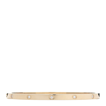 Cartier 18K Yellow Gold 10 Diamond Small LOVE Bracelet 17 3 of 6