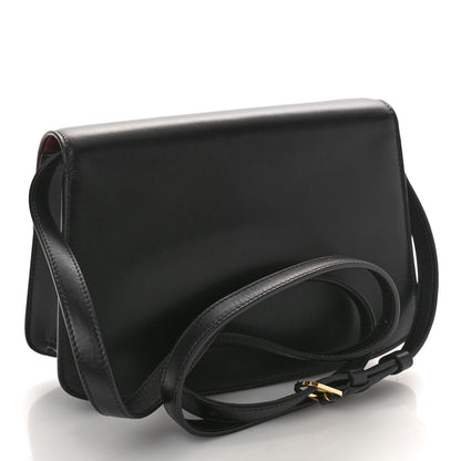 The Row Polished Saddle Calfskin Sofia 8.75 Crossbody Black 3 of 11