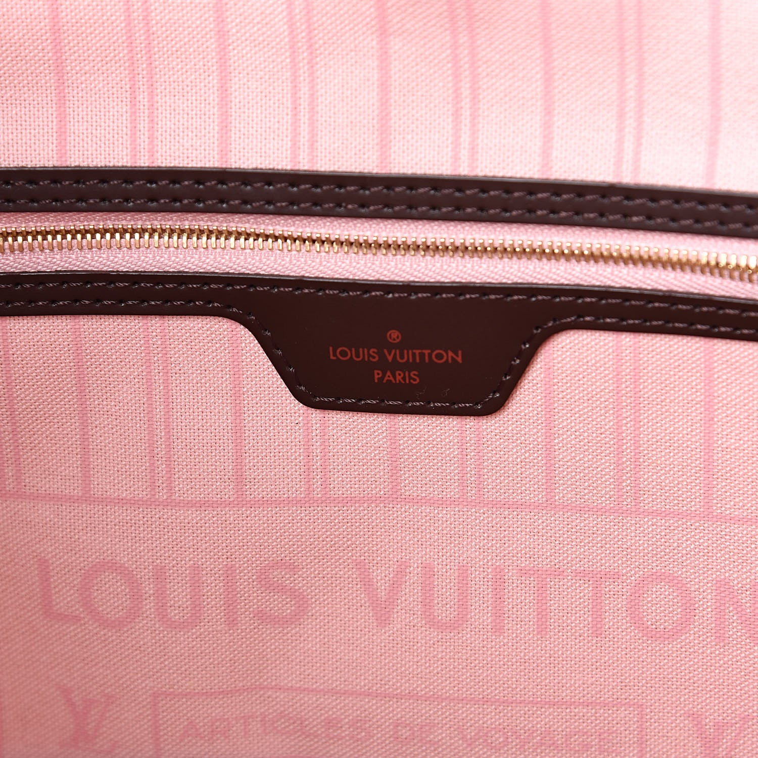 Louis Vuitton Damier Ebene Neo Neverfull MM Rose Ballerine 7 of 13