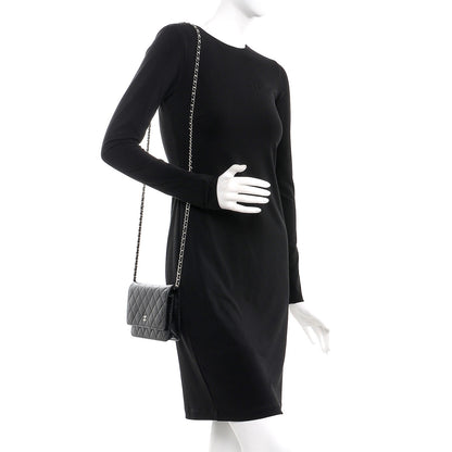 Chanel Caviar Quilted Wallet On Chain WOC Black 2 of 12