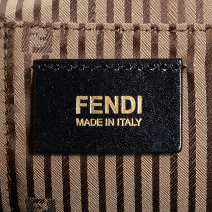 Fendi Tessuto Matelasse Chameleon Tote Ecru Black 7 of 10