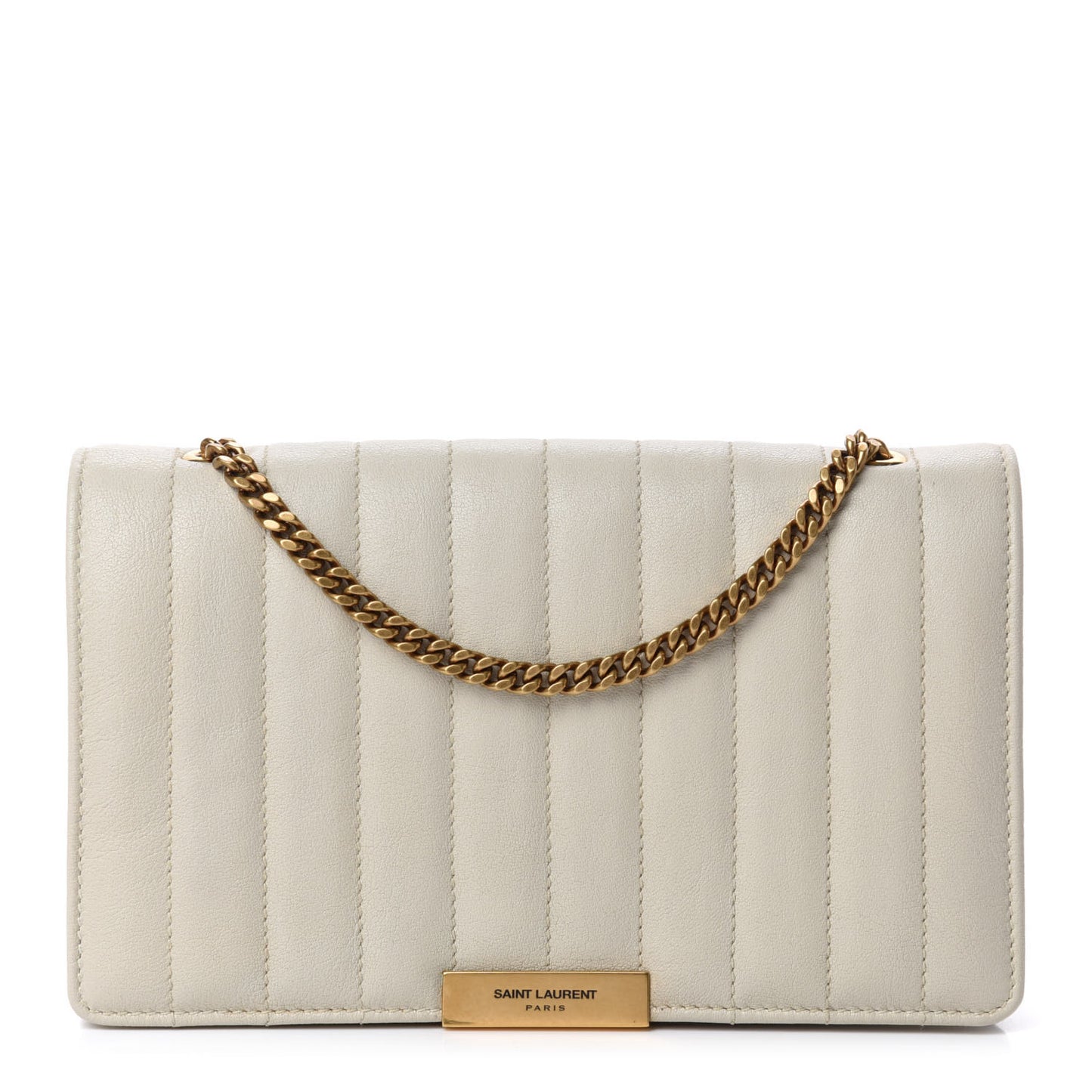 Lambskin Matelasse Amalia Chain Shoulder Bag Creama Soft