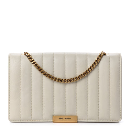 Saint Laurent Lambskin Matelasse Amalia Chain Shoulder Bag Creama Soft 1 of 10