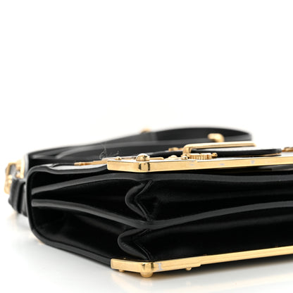 Prada City Calf Saffiano Cahier Hearts Bag Black 8 of 9