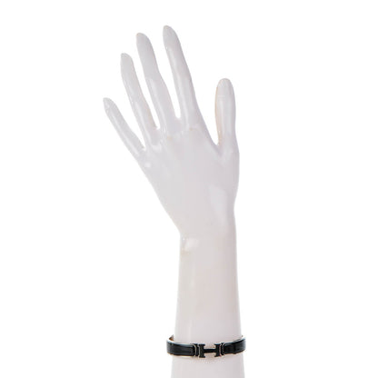 Hermes Enamel Narrow Clic Clac H Bracelet PM Black 2 of 5