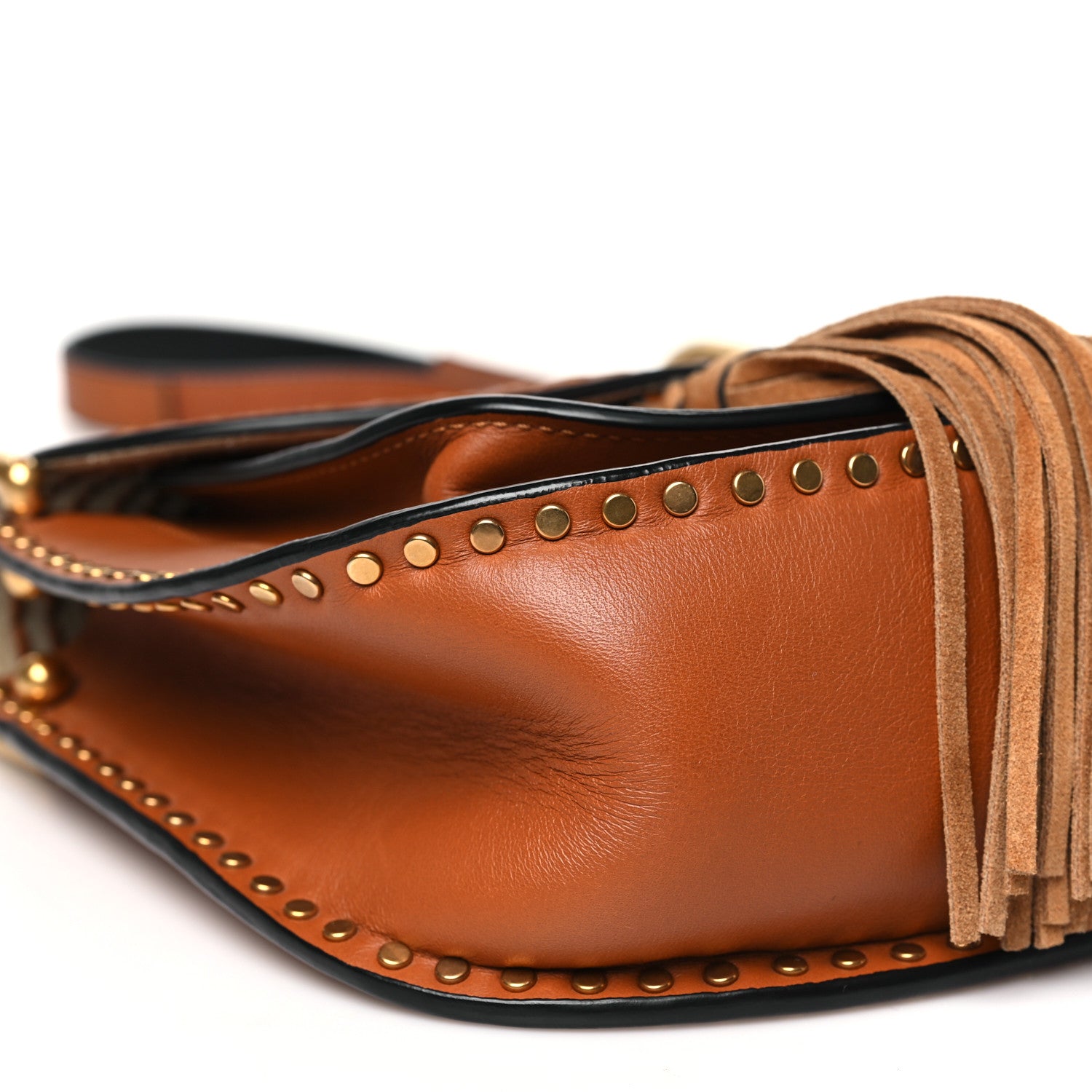 Chloe Calfskin Braided Small Hudson Shoulder Bag Caramel 9 of 10
