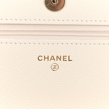 Chanel Caviar Quilted Multi Chain Wallet On Chain WOC White 6 of 12