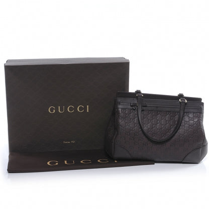 Gucci Guccissima Medium Mayfair Tote Dark Brown 7 of 11