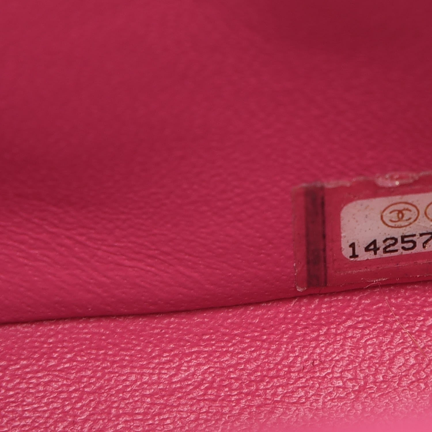 Chanel Patent Quilted Mini Square Flap Fuchsia 10 of 10