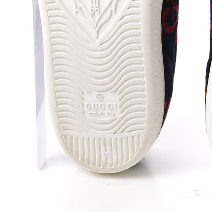 Gucci Terry Cloth GG Monogram Web Womens Ace Sneakers 40 Blue Red 9 of 12