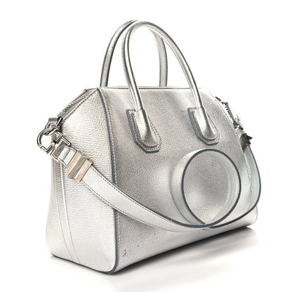 Givenchy Metallic Sugar Goatskin Small Antigona Silver 3 of 11