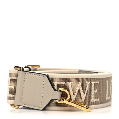 Loewe Calfskin Jacquard Anagram Strap Natural 1 of 6