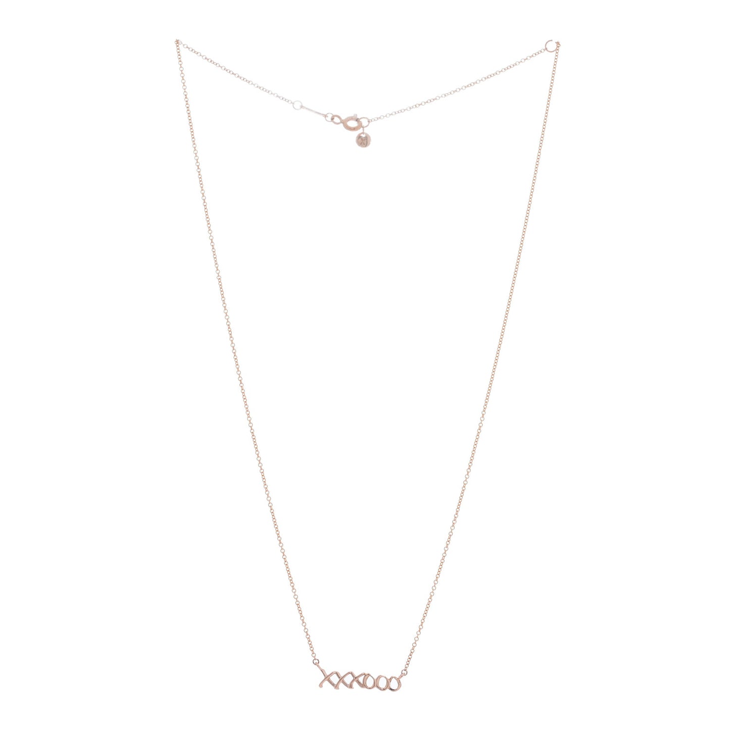 18K Rose Gold Paloma's Graffiti Love and Kisses Pendant Necklace