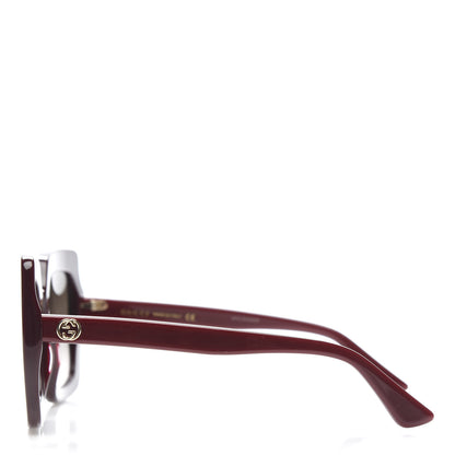Gucci Acetate Oversize Sunglasses GG0328S Red 3 of 9