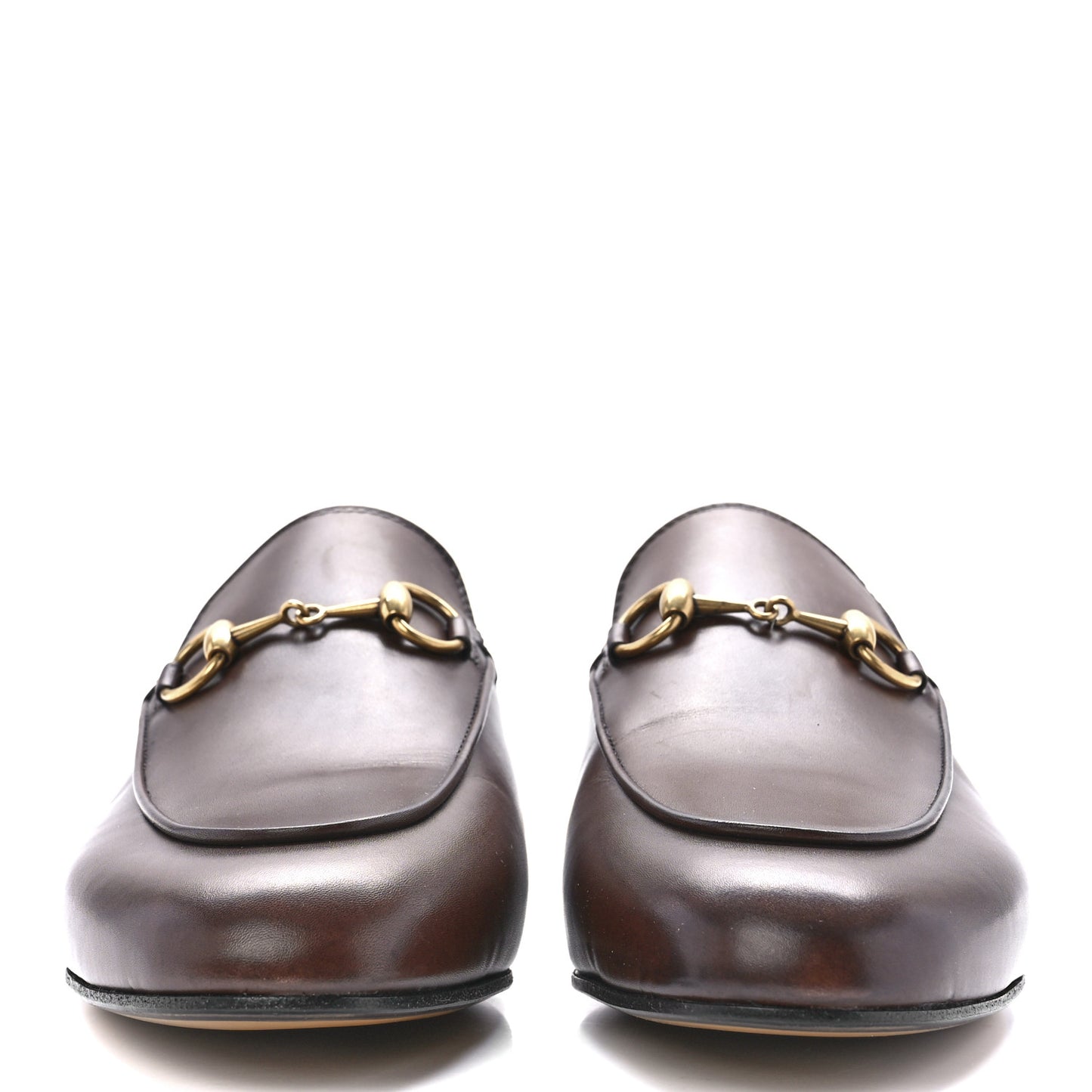 Calfskin Womens Princetown Slippers 38.5 Brown