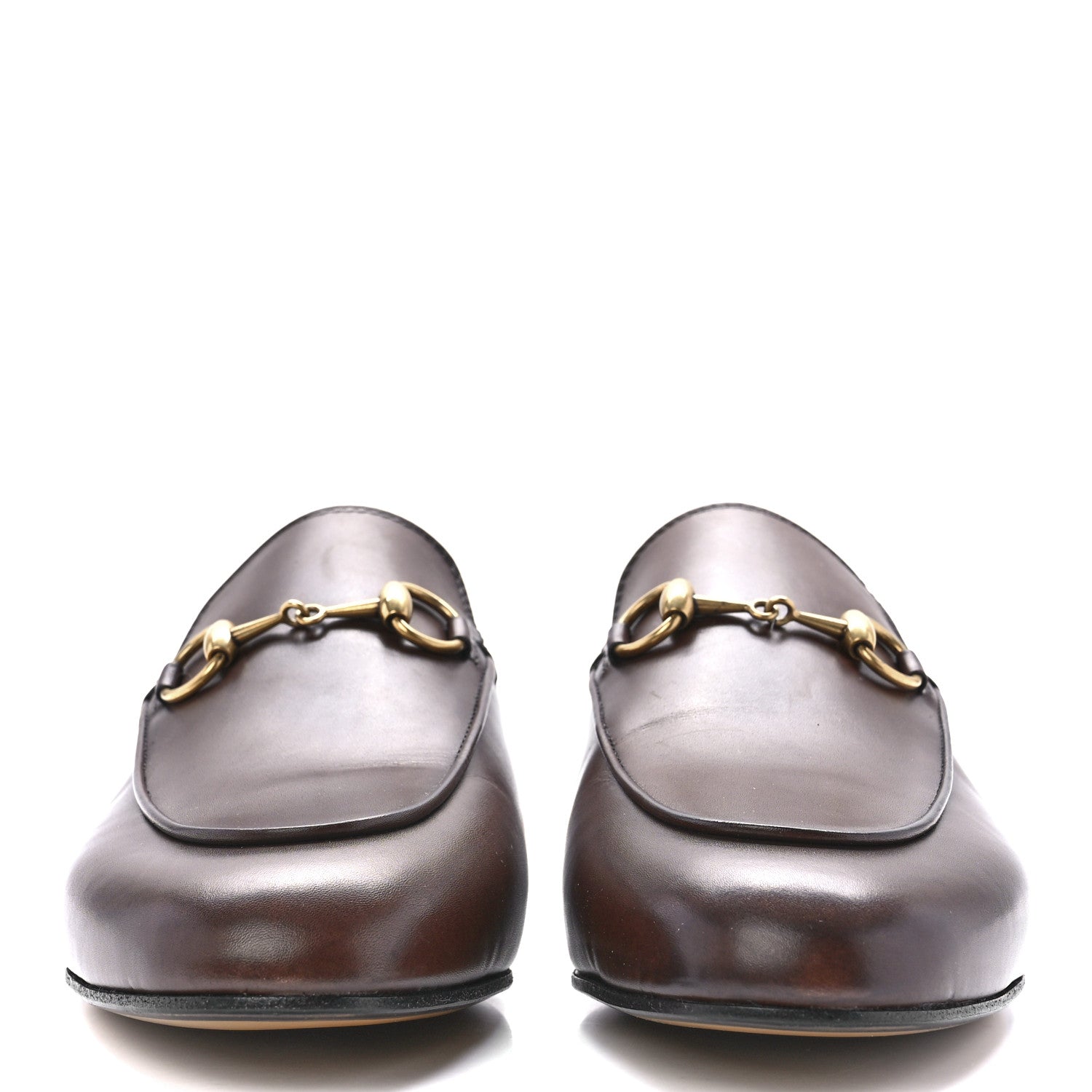 Gucci Calfskin Womens Princetown Slippers 38.5 Brown 2 of 9