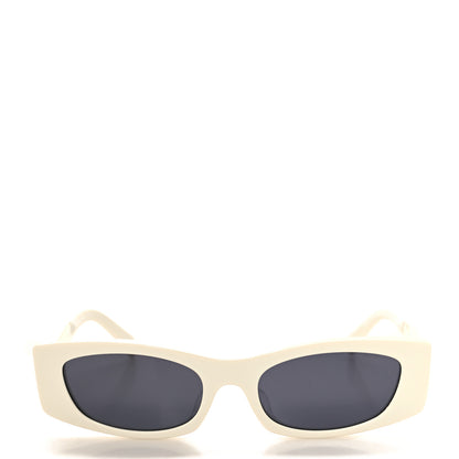 Celine Acetate Rectangular 58mm Sunglasses CL40245U White 2 of 7