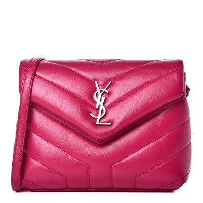 Saint Laurent Calfskin Y Quilted Monogram Toy Loulou Crossbody Bag Freesia 1 of 10