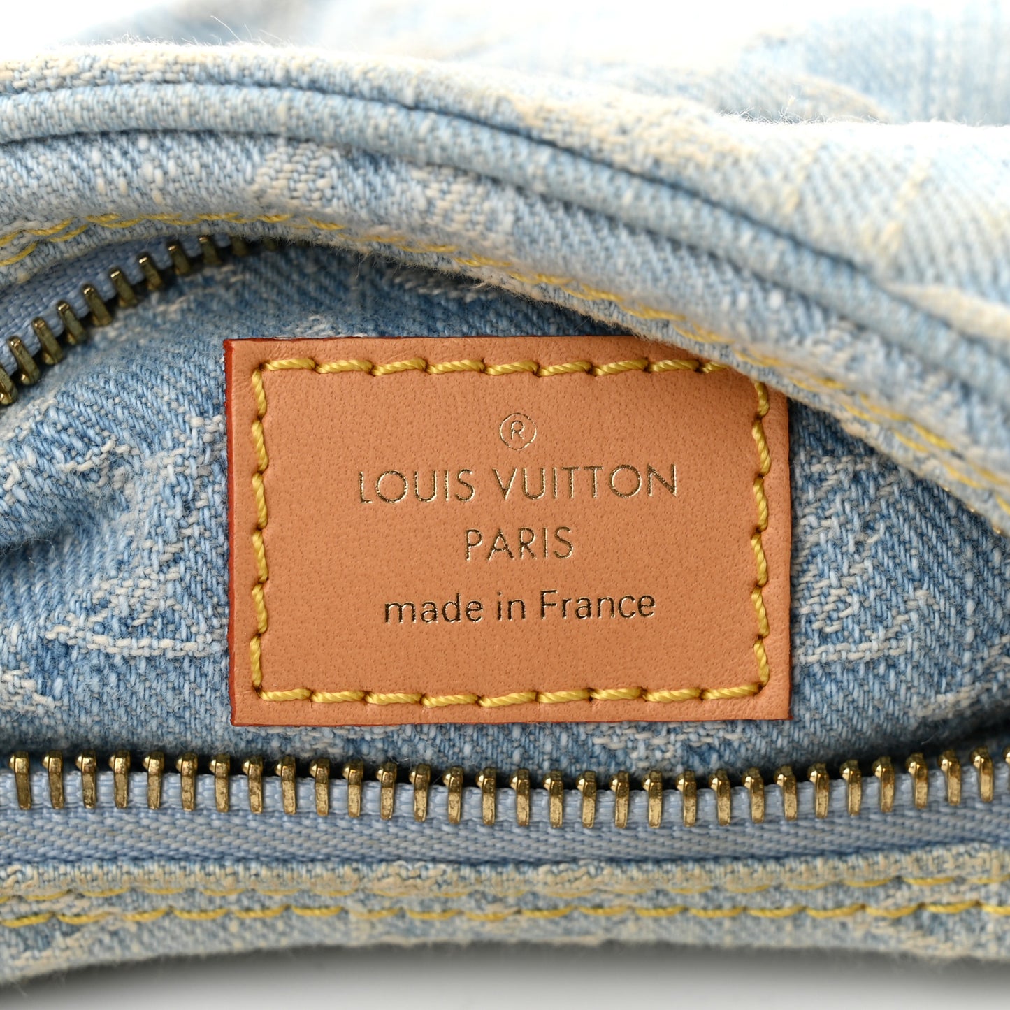 Monogram Denim Loop Sky Denim