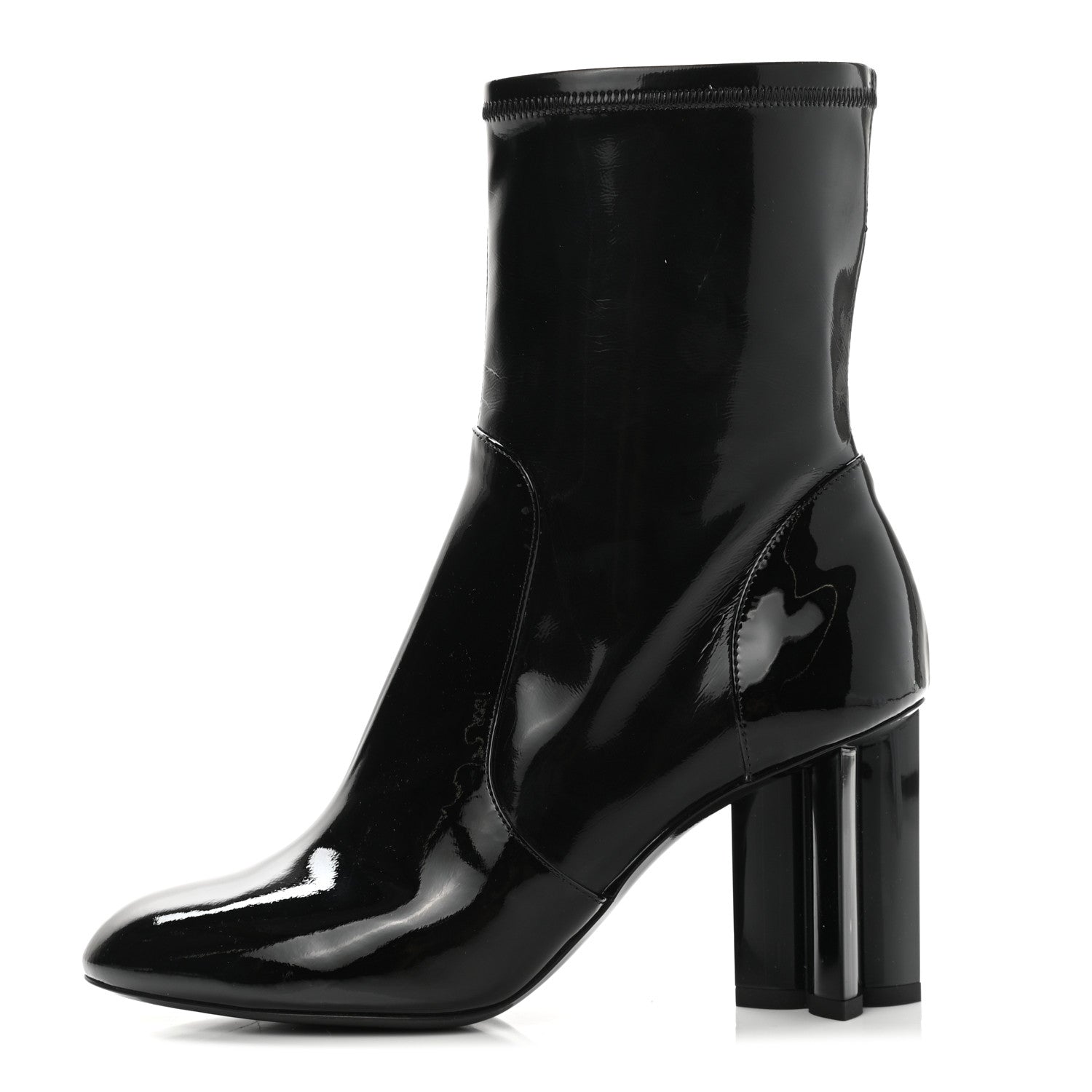 Louis Vuitton Patent Uniformes Silhouette Ankle Boots 36.5 Black 1 of 8