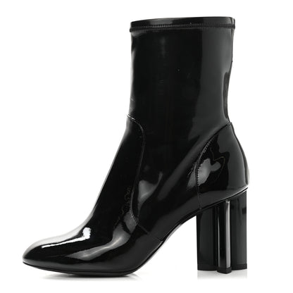 Louis Vuitton Patent Uniformes Silhouette Ankle Boots 36.5 Black 1 of 8