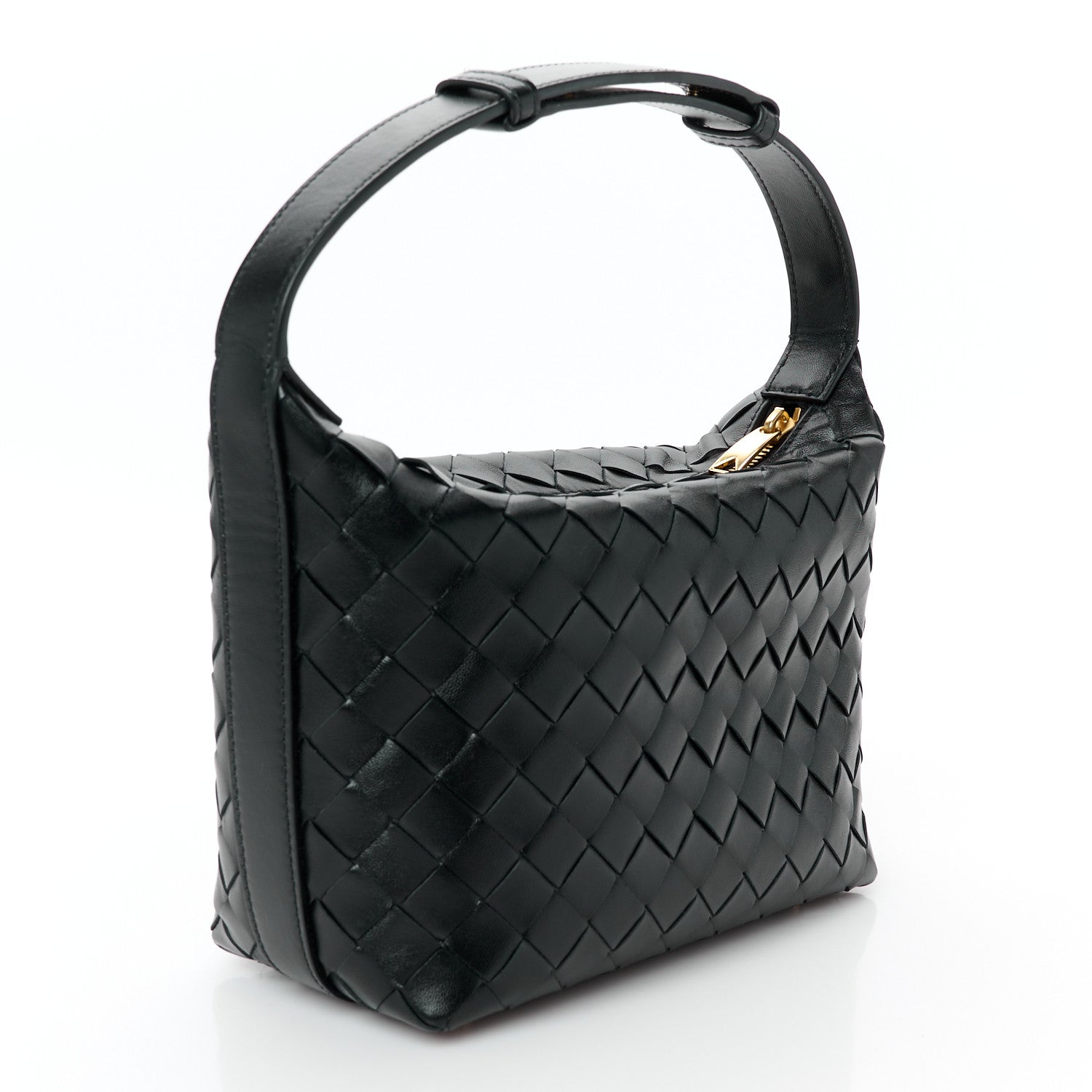 Bottega Veneta Calfskin Nappa Intrecciato Mini Wallace Black 3 of 12