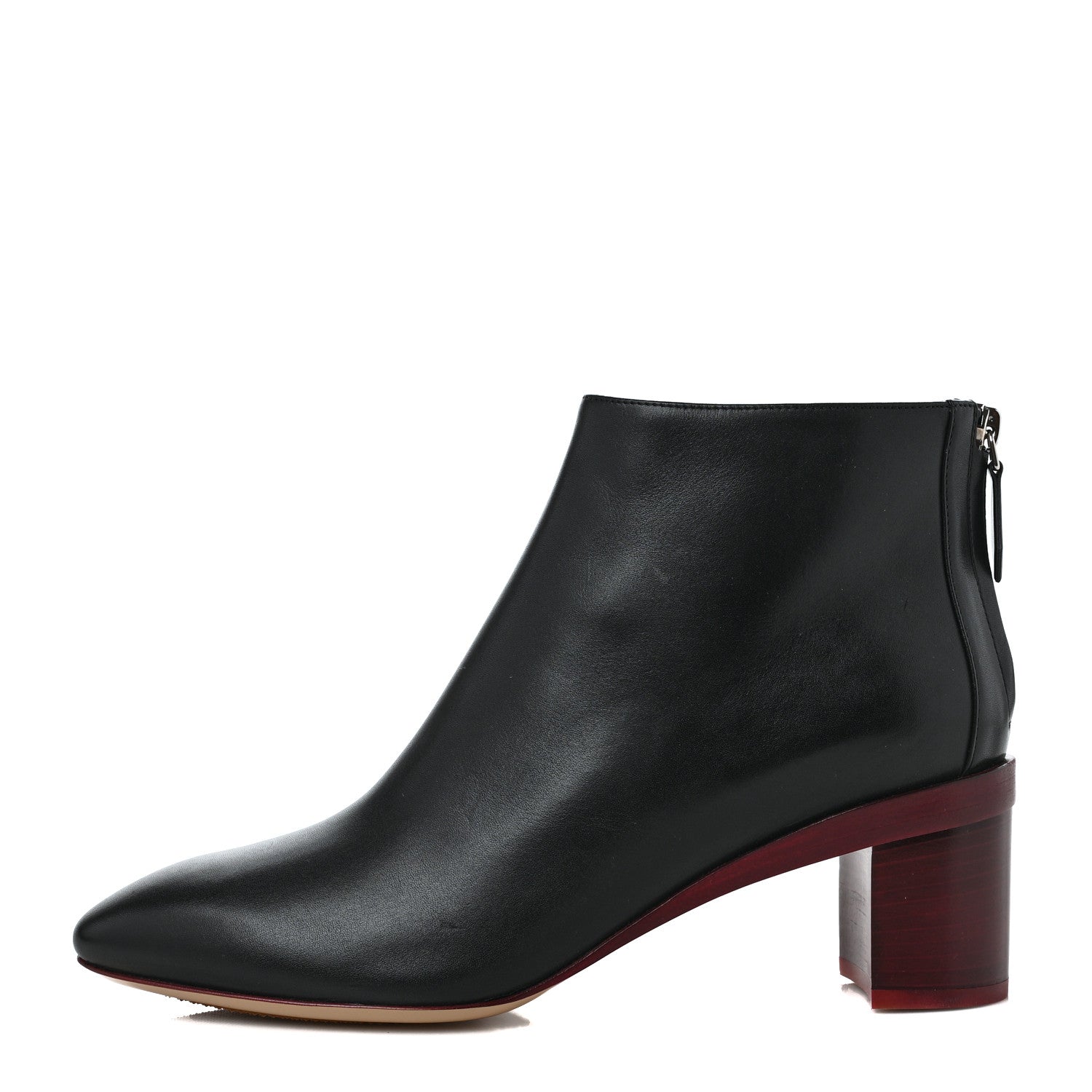 Hermes Nappa Riley Ankle Boots 37.5 Black 1 of 7