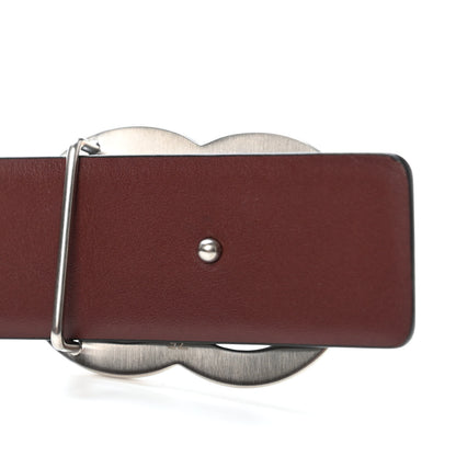 Chanel Calfskin CC Reversible Belt 75 30 Black Burgundy 3 of 4