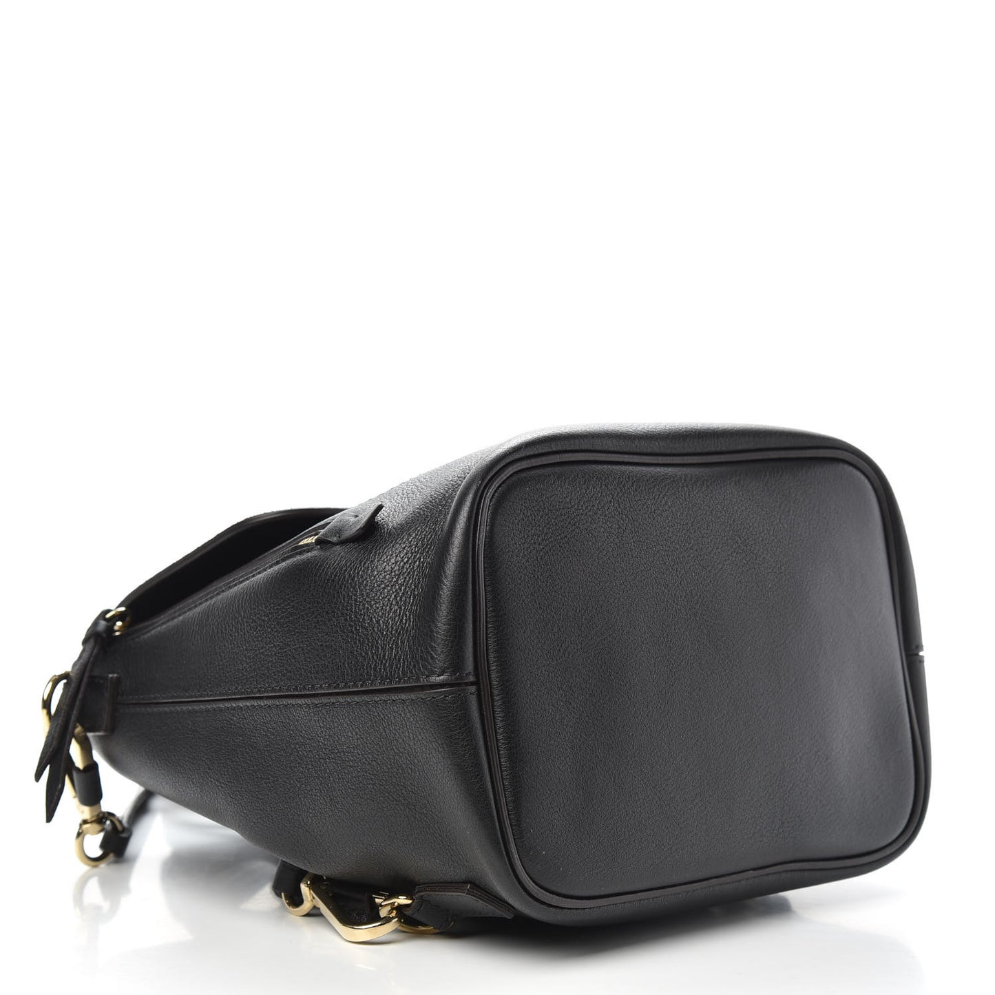 Suede Calfskin Small Faye Backpack Black