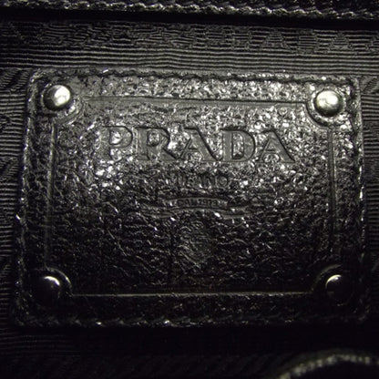 Prada Cervo Lux Chain Shoulder Bag Black 7 of 9