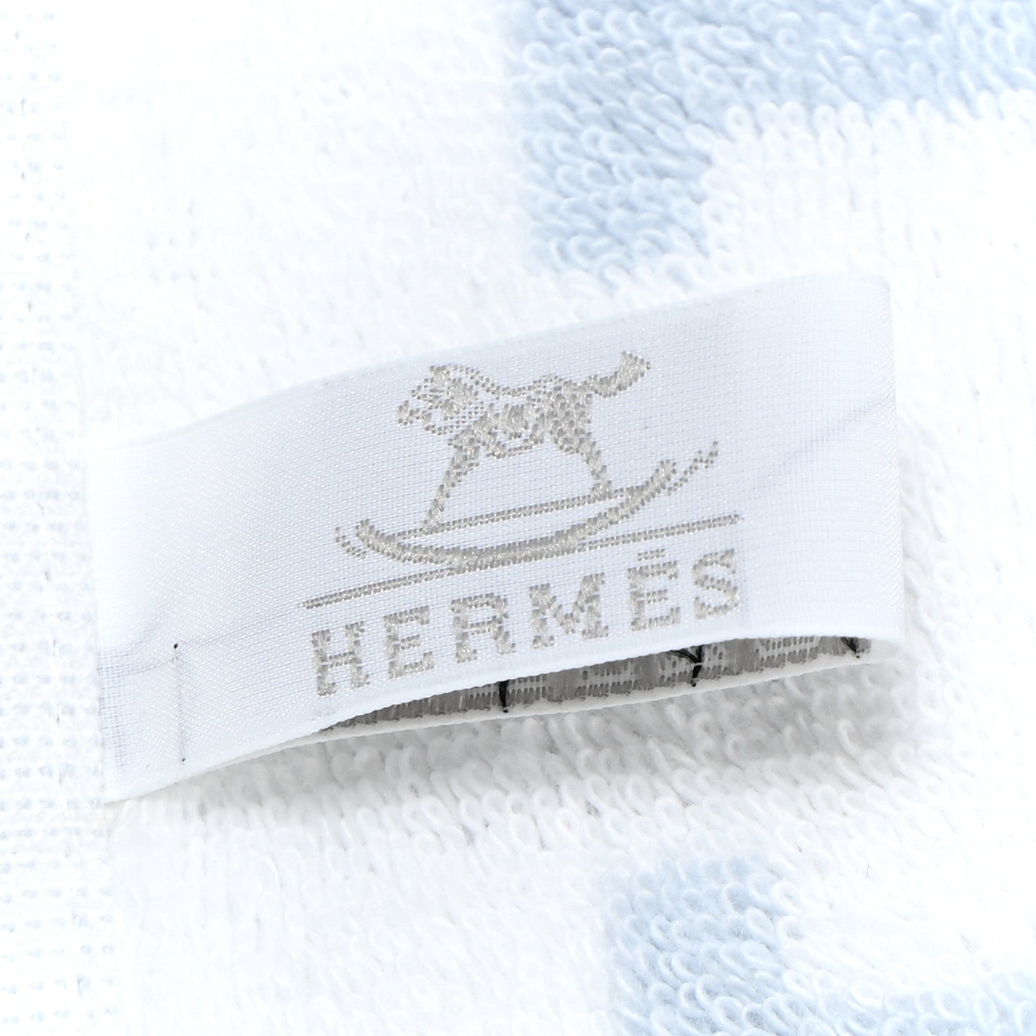 Hermes Cotton Avalon Bath Towel Bleu Glacier 3 of 5