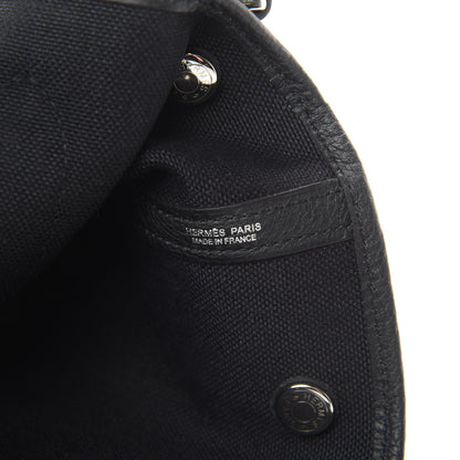 Hermes Toile Militaire Negonda Garden File PM Black 7 of 11