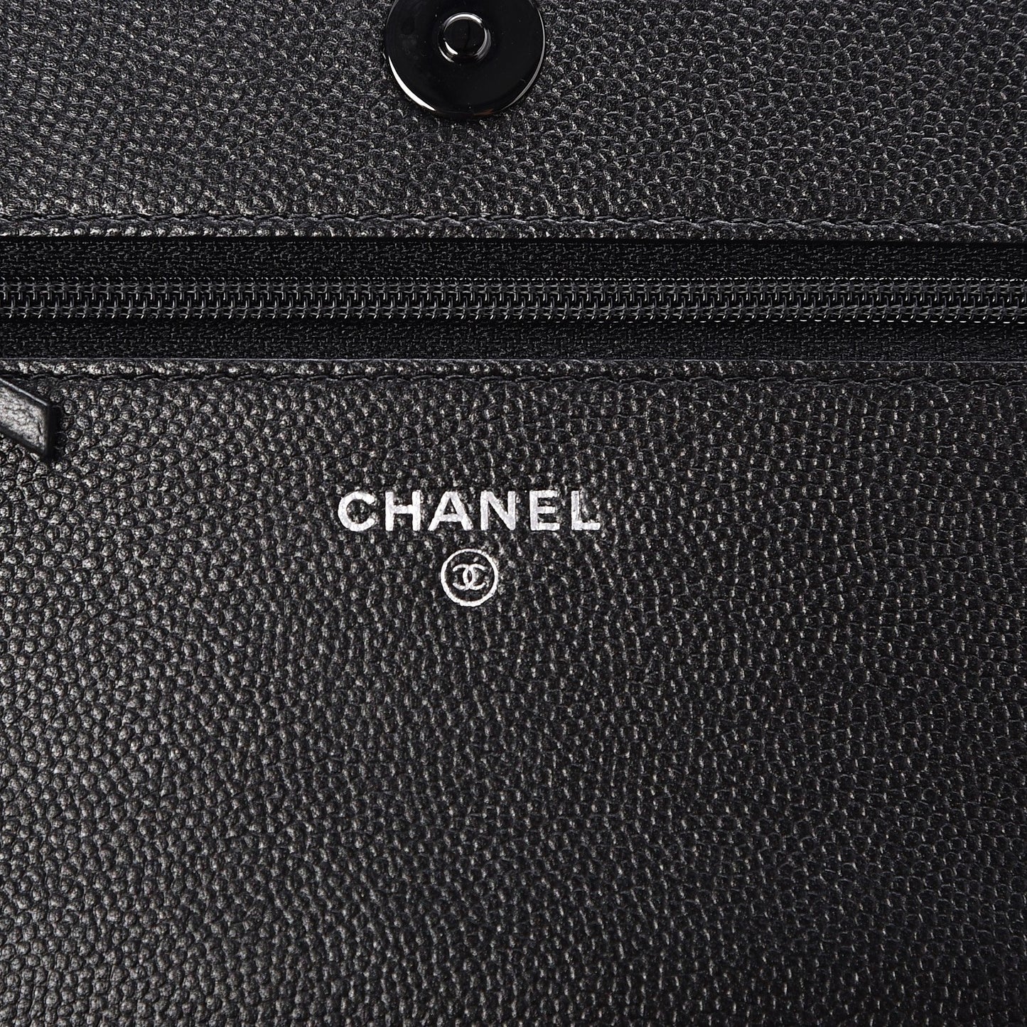 Caviar Quilted Boy Wallet On Chain WOC So Black