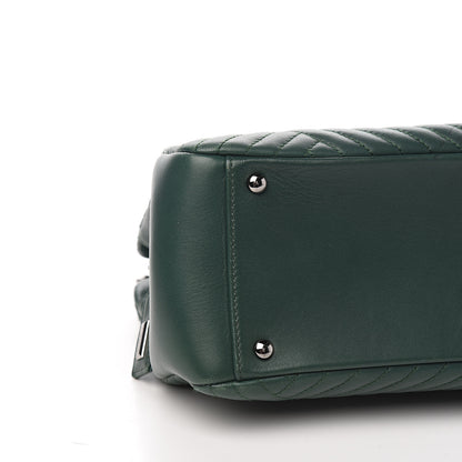 Chanel Lambskin Quilted CC Crossing Shopping Tote Green 7 of 10